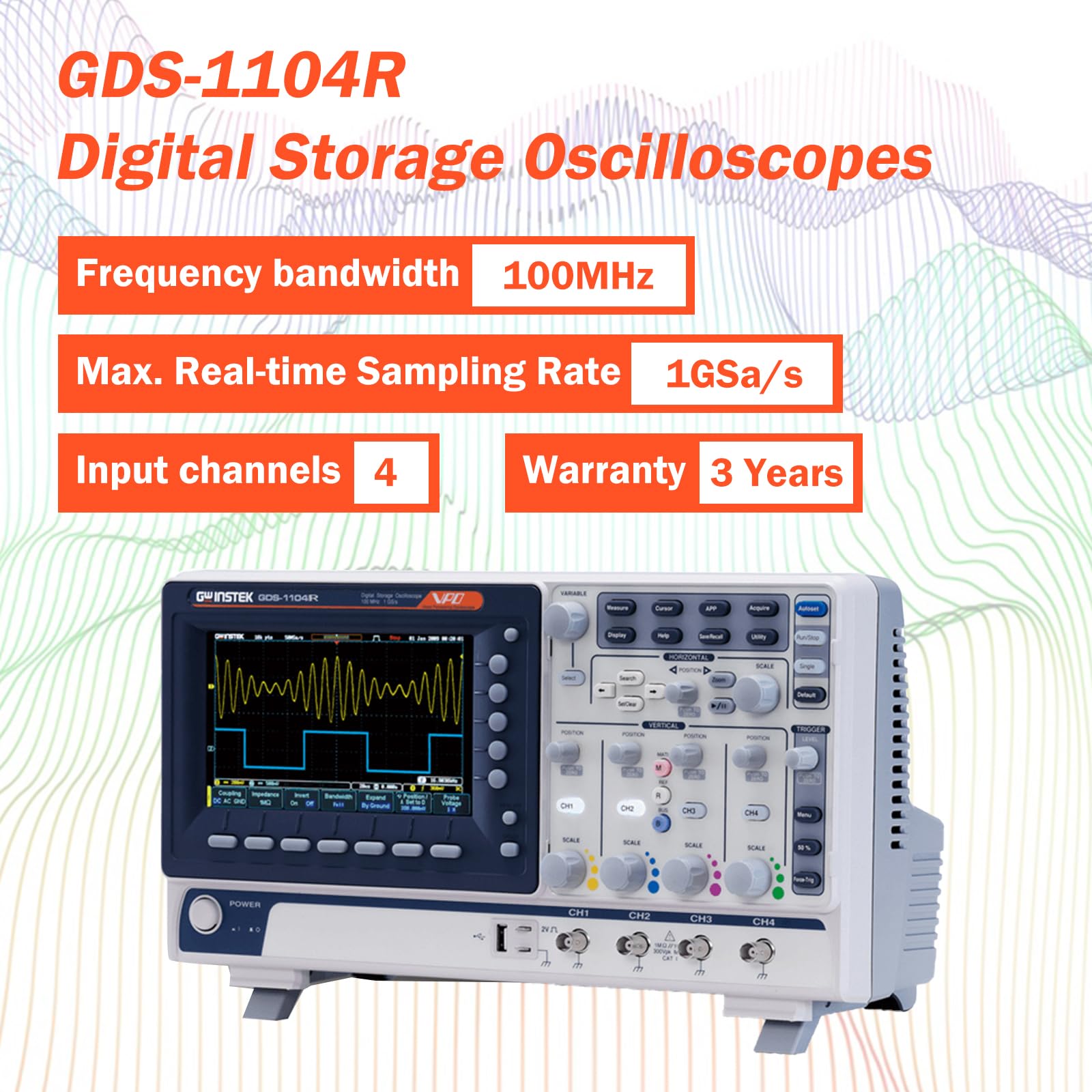 Amazon | GW Instek デジタルストレージオシロスコープ、2&4チャネル